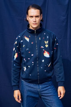 Veste de Sport Zapallal Difraccion Bleu Marine