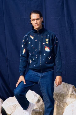 Veste de Sport Zapallal Difraccion Bleu Marine