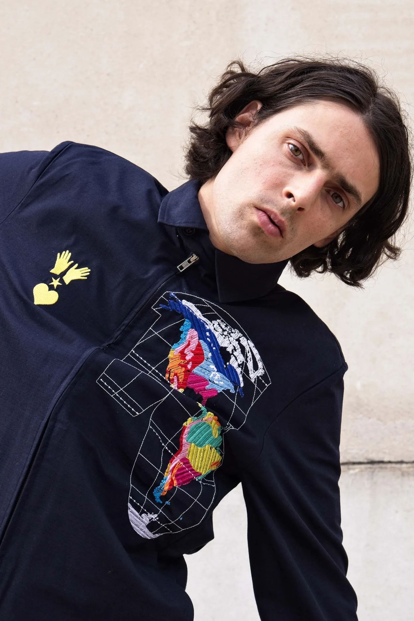 Veste Mendoza Planisferio Bleu Marine
